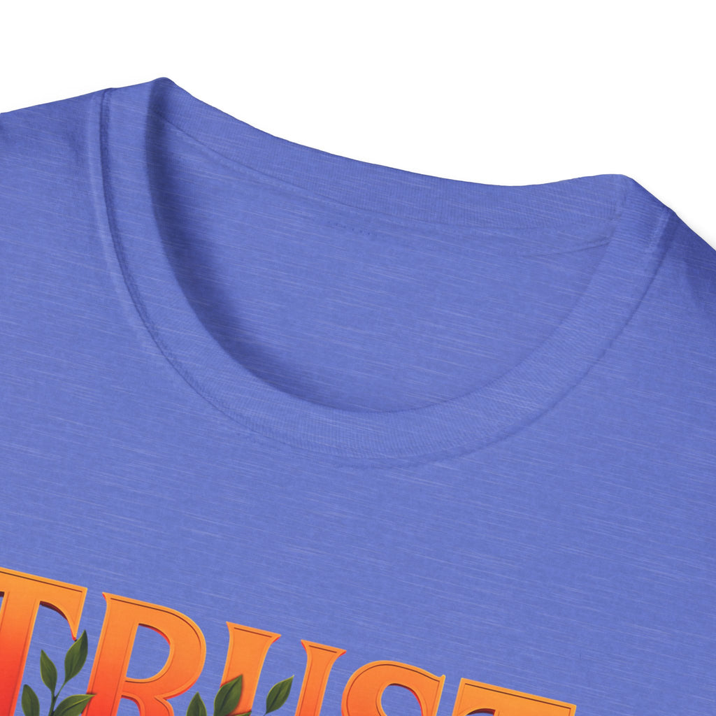 Trust God Floral Design T-Shirt