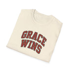 Grace Wins Bold Text T-Shirt