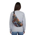 Large Fanny Pack — Dark Fantasy Graphic Waist Bag with Mythic Text