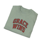 Grace Wins Bold Text T-Shirt