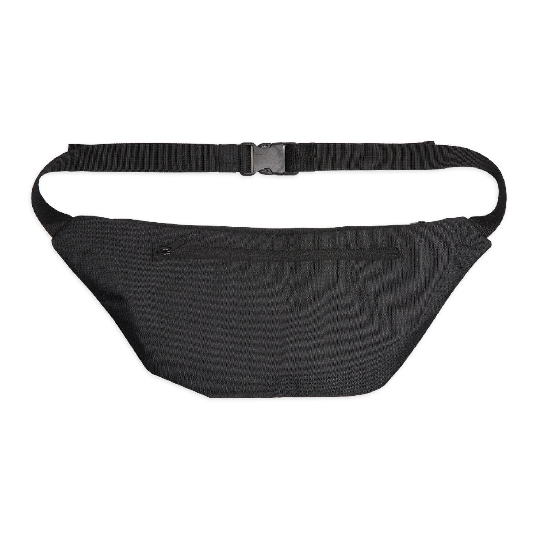 Large Fanny Pack — Dark Fantasy Graphic Waist Bag with Mythic Text