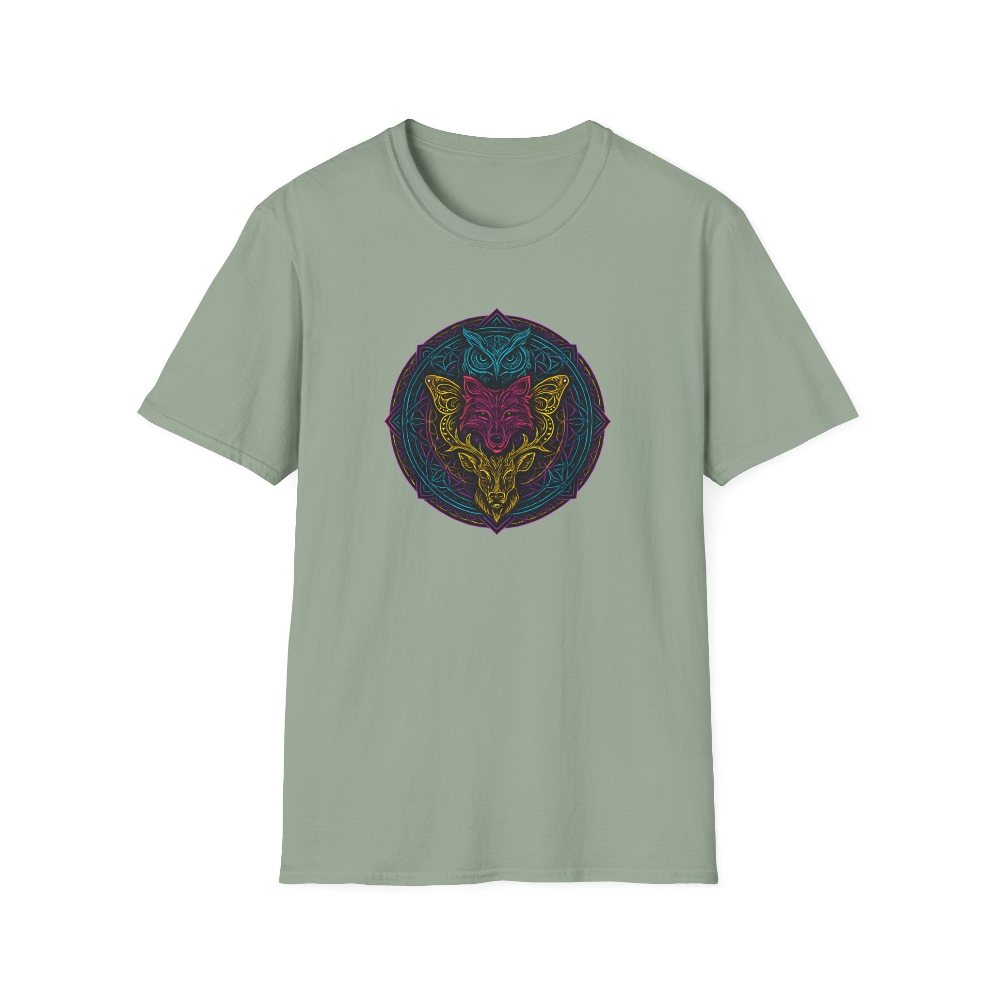 Neon animal mandala T-Shirt