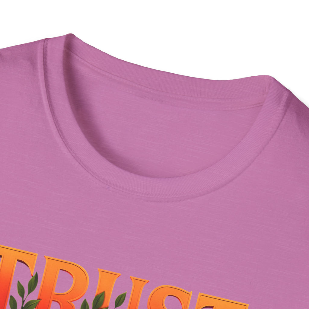 Trust God Floral Design T-Shirt