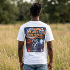 Inspirational Graphic T-Shirt — “Be Good, Be Free” / A.GODD. Being Human Design