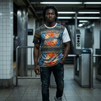 All-Over Print 'A GODD' Graphic T-Shirt – Abstract Urban Streetwear
