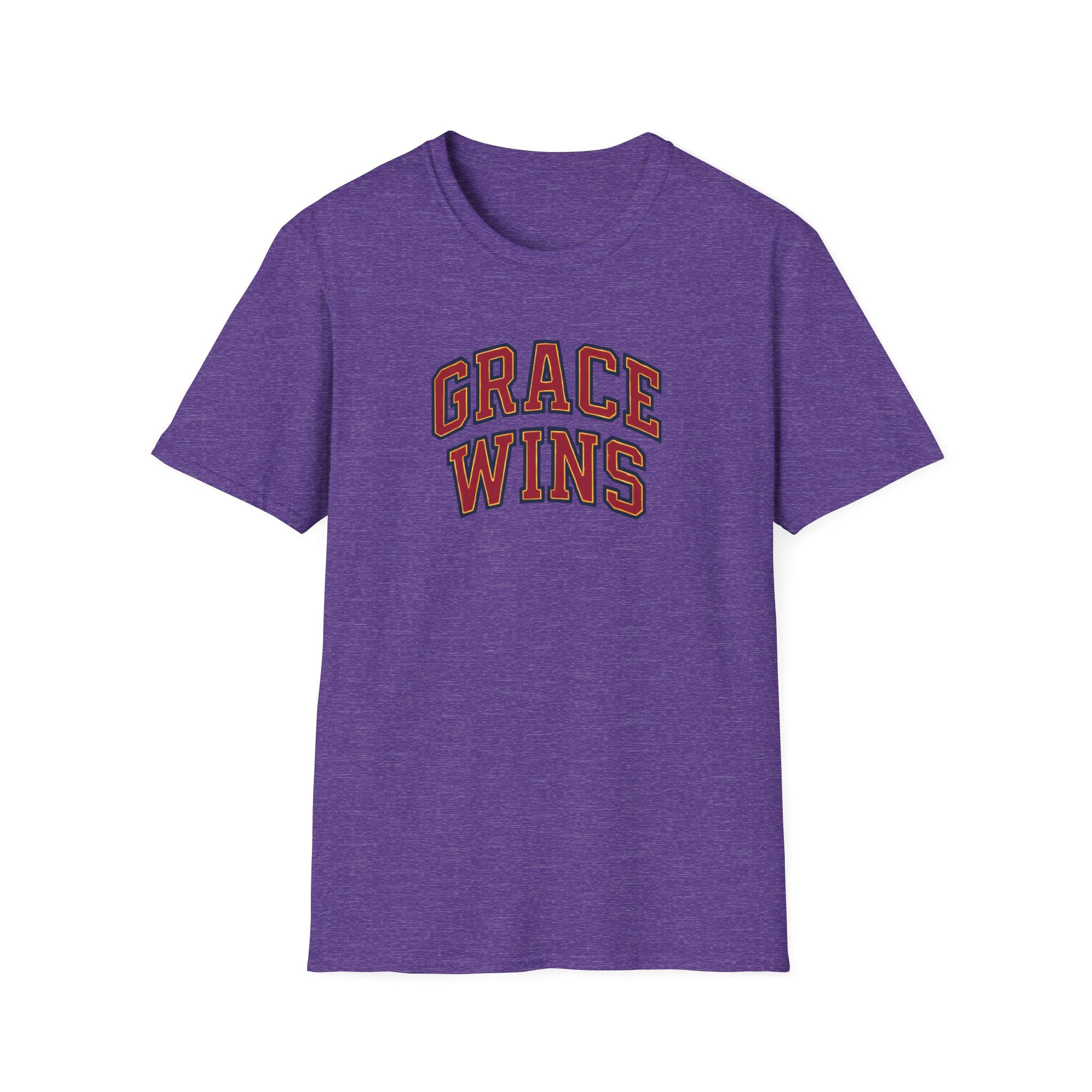 Grace Wins Bold Text T-Shirt