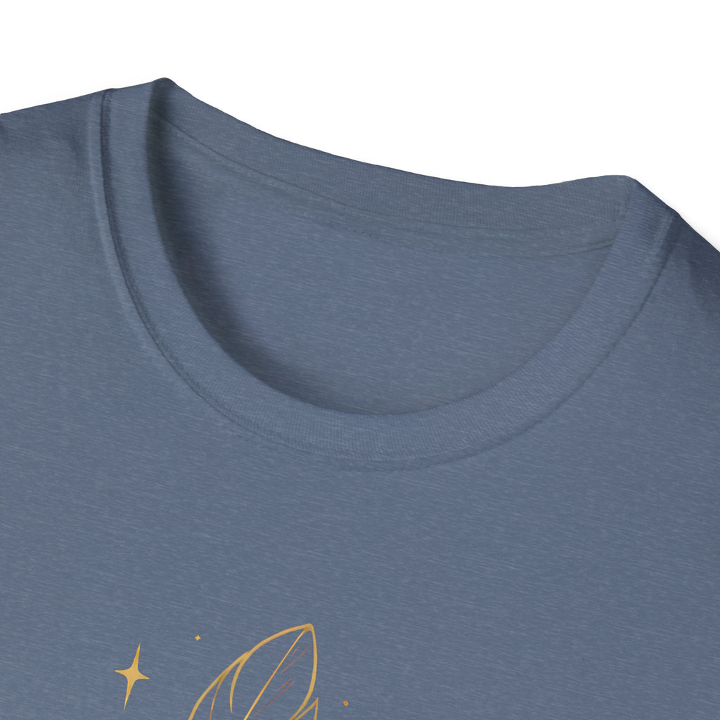 Shimmering Golden Feather T-Shirt