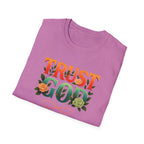 Trust God Floral Design T-Shirt